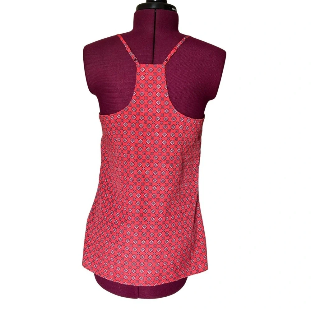 NWT J.Crew Printed Red Cami Tank Top | Size 2